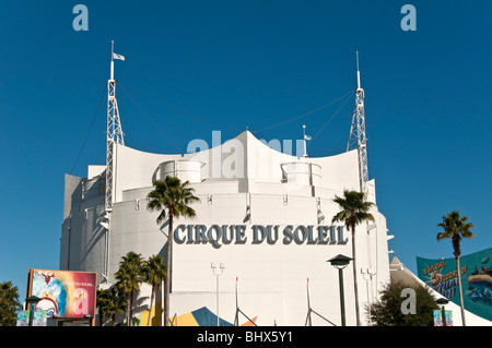 Cirque du Soleil giant white theater building exterior Disney Springs  West Orlando Florida FL Stock Photo