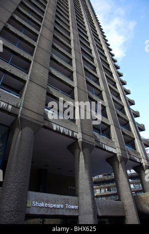 Shakespeare Tower a residential tower block on the Barbican Estate central London UK Stock Photo