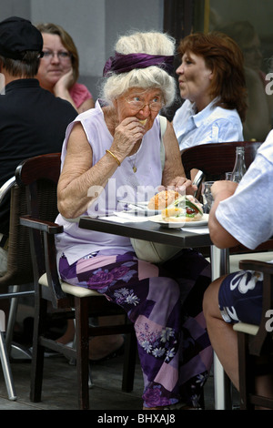Pavement Restaurant, Gamla Stan / Old City, Stockholm, Sweden Stock Photo