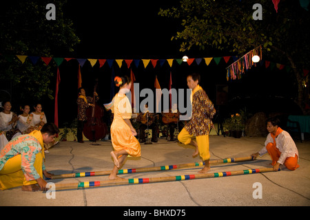 Tinikling (Philippine folk dance) performers on stage - Smithsonian ...