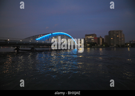 Eitai Bridge, Chuo, Tokyo, Japan Stock Photo