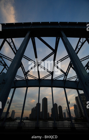 Eitai Bridge, Chuo, Tokyo, Japan Stock Photo