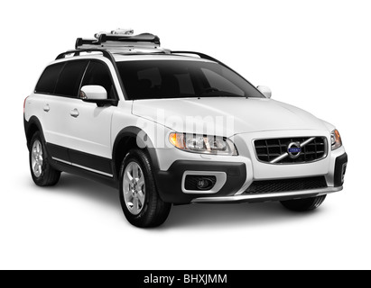 License available at MaximImages.com - 2010 Volvo XC70 3.2 AWD station wagon isolated car on white background with clipping path Stock Photo