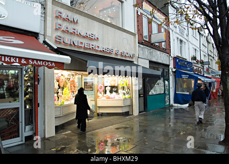 jewelery shop on the broadway southall west london a predominantly asian area of london Stock Photo