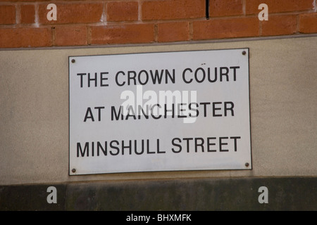 Manchester Crown Court on Minshull Street Manchester Stock Photo