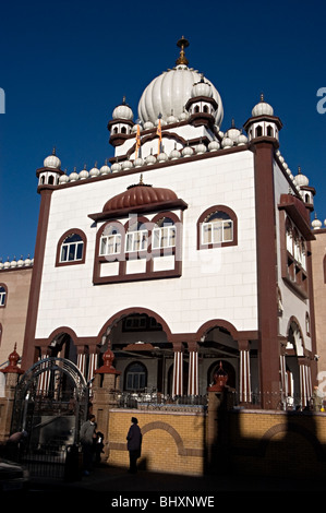 Birmingham soho road gurduwara sikh temple in handsworth Gurdwara Guru Nanak Nishkam Sewak Jatha Stock Photo