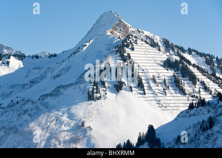 snowy mountains Stock Photo