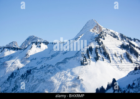 snowy mountains Stock Photo