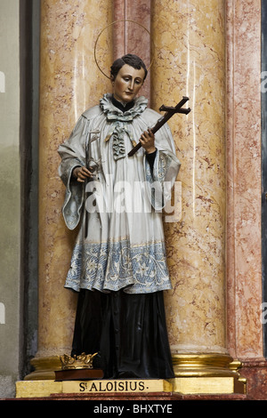 Saint Aloisius in the basilica on the Sonntagsberg, Mostviertel Region, Lower Austria, Austria, Europe Stock Photo