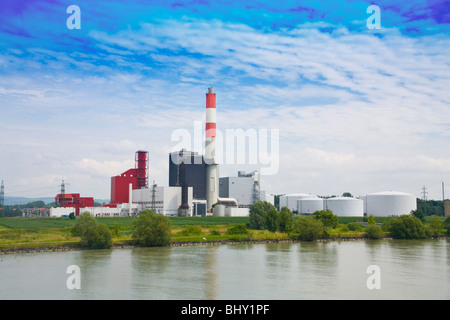 power plant in Theiß in  Lower Austria Stock Photo