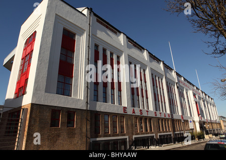 The East Stand of the old Highbury Football Stadium, now converted into a residential development Stock Photo