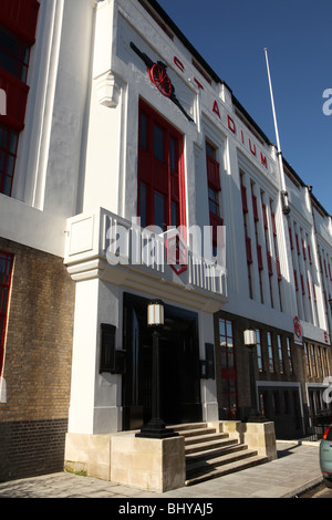 The East Stand of the old Highbury Football Stadium, now converted into a residential development Stock Photo