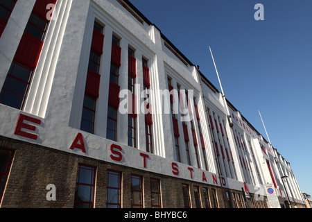 The East Stand of the old Highbury Football Stadium, now converted into a residential development Stock Photo