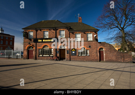 The Wanderer Public House near Molineux stadium in Wolverhampton West Midlands England UK Stock Photo