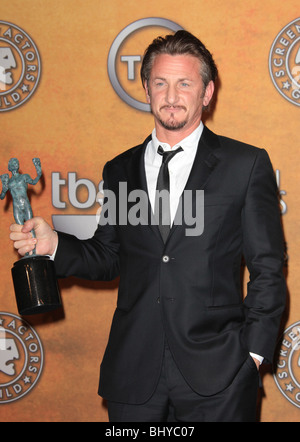 SEAN PENN 15TH ANNUAL SCREEN ACTORS GUILD AWARDS DOWNTOWN LOS ANGELES CA USA 25 January 2009 Stock Photo