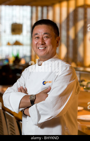 The Japanese celebrity chef Nobuyuki Matsuhisa visits his Matsuhisa