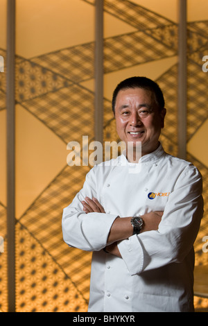 The Japanese celebrity chef Nobuyuki Matsuhisa visits his Matsuhisa