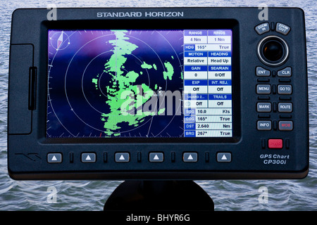 GPS chart plotter Stock Photo - Alamy