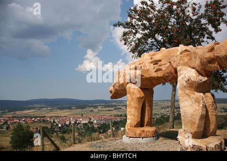 The Beast of Gevaudan ('La bête du Gévaudan' in French) Stock Photo