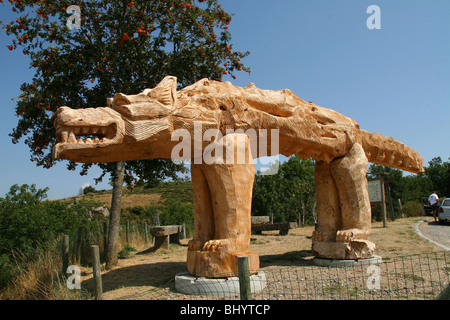 The Beast of Gevaudan ('La bête du Gévaudan' in French) Stock Photo