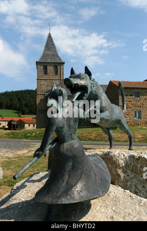 The Beast of Gevaudan ('La bête du Gévaudan' in French) Stock Photo