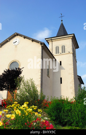 Church of Beaumont, Haute- Savoie department (Upper Savoy) (74) Stock Photo