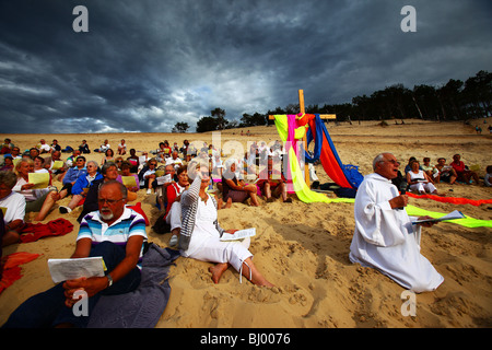 Croisière de la Foi pilgrimage in the Arcachon Bay (33) Stock Photo