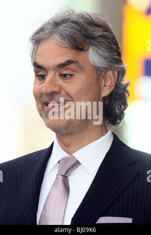 ANDREA BOCELLI ANDREA BOCELLI HONORED WITH A STAR ON THE HOLLYWOOD WALK OF FAME HOLLYWOOD LOS ANGELES CA USA 02 March 2010 Stock Photo