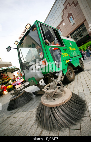 Specialist street cleaners in Birmingham, West Midlands. Stock Photo