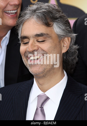 ANDREA BOCELLI ANDREA BOCELLI HONORED WITH A STAR ON THE HOLLYWOOD WALK OF FAME HOLLYWOOD LOS ANGELES CA USA 02 March 2010 Stock Photo