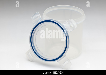 Clear plastic food container Stock Photo - Alamy