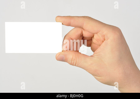 Blank Business Card Stock Photo
