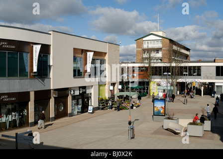 Willow Place shopping development in Corby town centre in Northamptonshire. Stock Photo