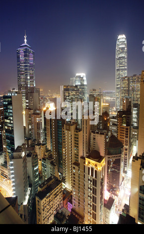 Cityscape in the evening, Hong Kong, China Stock Photo