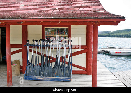 A rack of rowing oars Stock Photo - Alamy