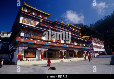 Tibetan Monastery in the Himalaya, just outside of Darjeeling, West Bengal,  India  ( Druk Thupten Sangag Choling Monastery  ) Stock Photo