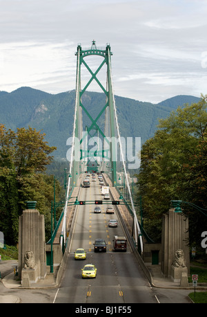 Lions Gate Bridge Vancouver BC Canada Stock Photo