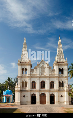 India, Kerala, Kochi, Fort Cochin, Santa Cruz catholic Cathedral, former Basilica church exterior Stock Photo