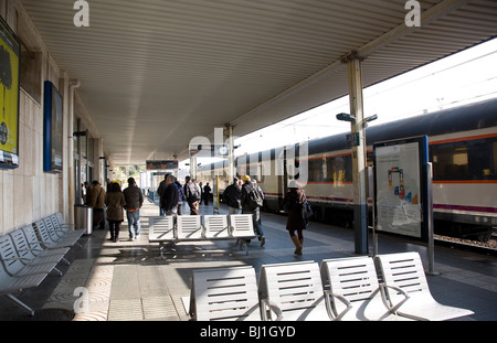 Train station in Tarragona - Spain Stock Photo