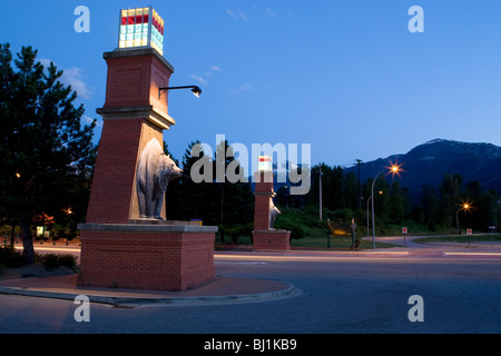 Downtown Revelstoke British Columbia Canada Stock Photo