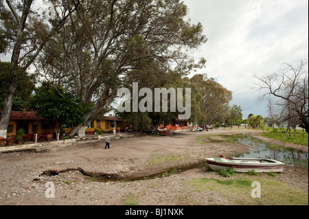 The town of Ajijic on Lake Chapala, Jalisco, Mexico, North America Stock Photo