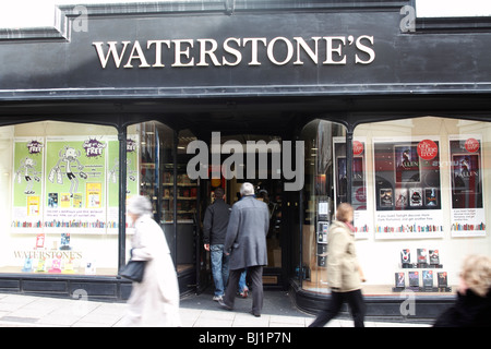 The Waterstone's bookshop in Winchester High street, Stock Photo