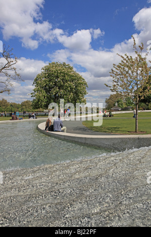 London, Diana Princess Of Wales Memorial Fountain Stock Photo