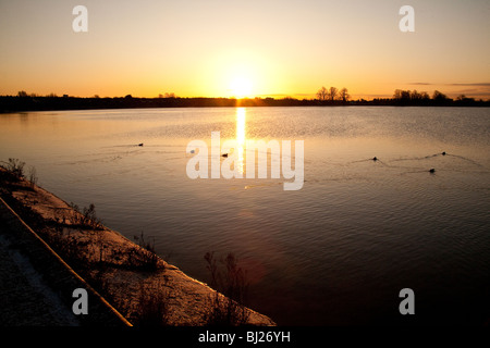 Walthamstow reservoirs London England. Stock Photo