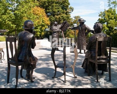 The Women are Persons Monument on Parliament Hill in Ottawa, Ontario Canada Stock Photo