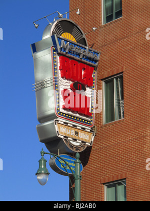 USA Memphis Tennessee TN Exterior of the Rock n Soul Museum in downtown Memphis Stock Photo