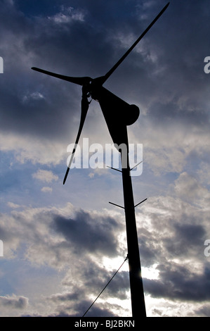 Wind turbine at Shorne Country Park in Kent, England. Stock Photo