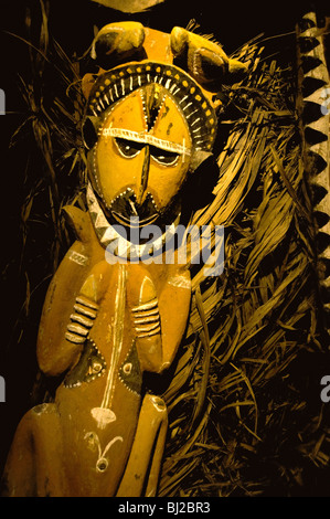 Asmat Papua New Guinea Indonesia museum craft art Stock Photo