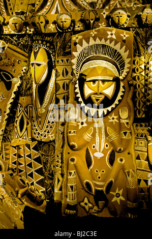 Asmat Papua New Guinea Indonesia museum craft art Stock Photo