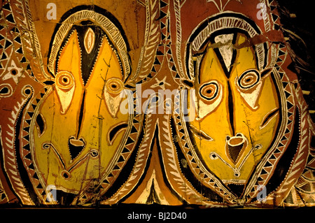 Asmat Papua New Guinea Indonesia museum craft art Stock Photo